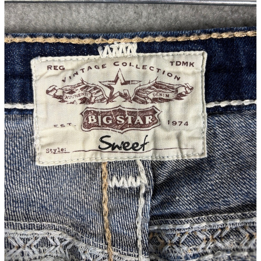 Big Star Women's Boot Cut Jeans - Dark Blue Wash - Picture 7 of 14